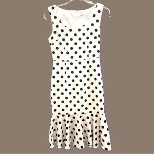 𝅺PRETTY woman julia Roberts polkadot dress szS/M y2k dots mermaid peplum sheath